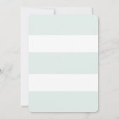 Invitation Mint & Gold Stripes Confetti Oh Baby shower Invita (Dos)
