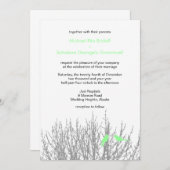 Invitation Mint Green Arrière - plans Mariages do-it-yourself (Devant / Derrière)