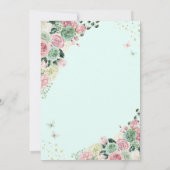 Invitation Mint Green & Blush Enchanted Garden Sweet sixteen (Dos)