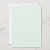 Invitation Mint Green Ethereal Winter Wedding (Dos)