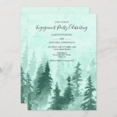 Invitation Mint Green Forest (Devant / Derrière)