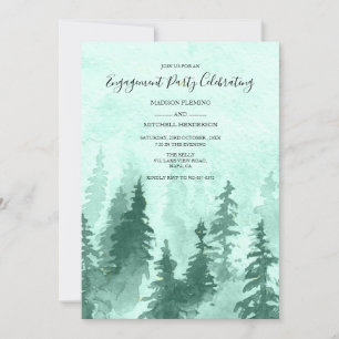 Invitation Mint Green Forest