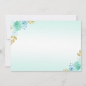 Invitation Mint Green Princess Robe Quinceañera Anniversaire (Dos)