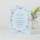 Invitation Mint Green Serene Springtime Wedding (Debout devant)