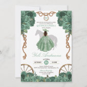 Invitation Mint Green Western Charra Quinceañera (Devant)