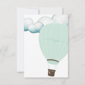 Invitation Mint Hot Air Balloon Prédictions & Bien Weux Inv (Dos)
