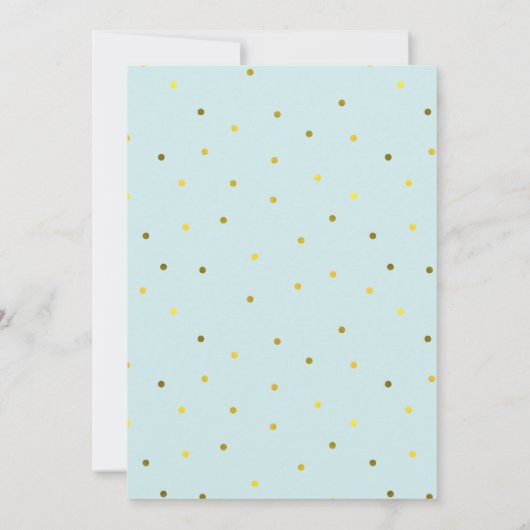 Invitation Mint Princesse Cameo Fille Anniversaire (Dos)