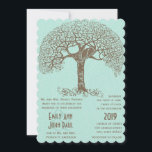 Invitation Mint Rustic Romantic Inséparable arbre Tourbillonn<br><div class="desc">Mint Rustic Romantic Inséparable arbre Tourbillonnant</div>