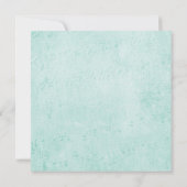 Invitation Mint Vert papier Vintage texture Parti Générique (Dos)