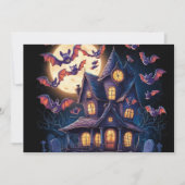 Invitation Minuit au Manoir Hanté (Devant)