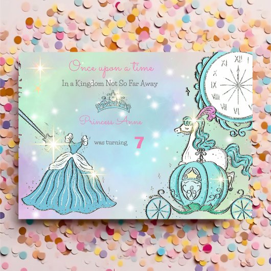 Invitation Minuit brillant d'argent mignon Anniversaire