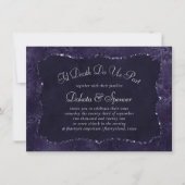 Invitation Minuit Indigo Romance | Satiny Grunge Mariage (Devant)