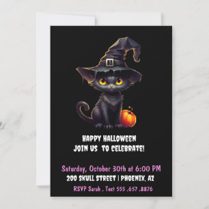 Invitation Minuit La Chatte Sorcière
