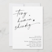 Invitation Minuscule Baby shower minimaliste de Shindig Humai (Devant)