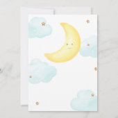 Invitation Minuscule Sur Le Baby shower Lune (Dos)