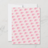 Invitation Minuscule Tutu fille's Birthday Cartoon Parties sc (Dos)