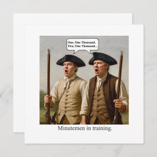Invitation Minutemen in training. (Devant / Derrière)