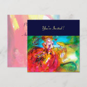 INVITATION MIRANDOLINA BAL MASQUÉ DU MARDI GRAS (Devant / Derrière)