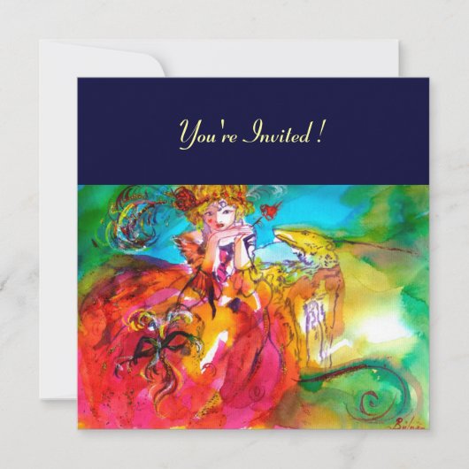 INVITATION MIRANDOLINA BAL MASQUÉ DU MARDI GRAS (Devant)