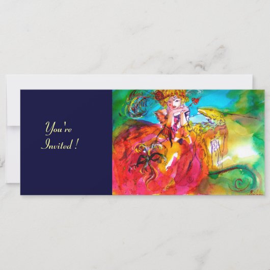 INVITATION MIRANDOLINE SOIREE DE MARDI GRAS EN MASQUE (Devant)