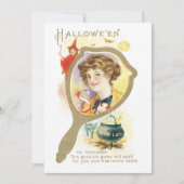 Invitation Miroir Chance Vintage Halloween (Devant)