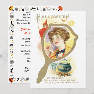 Invitation Miroir Chance Vintage Halloween