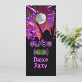 Invitation Miroir de boule de disco fête dansante  2 (Debout devant)