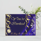 Invitation miroitante bleue d'Ève de nouvelles (Debout devant)