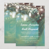 Invitation Miroite la lumière romantique magique d'étoile (Devant / Derrière)