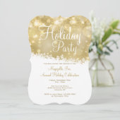 Invitation Miroiter l'invitation de fête de vacances (Debout devant)