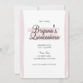 Invitation Mis en or rose Quince Quinceañera Photo (Dos)