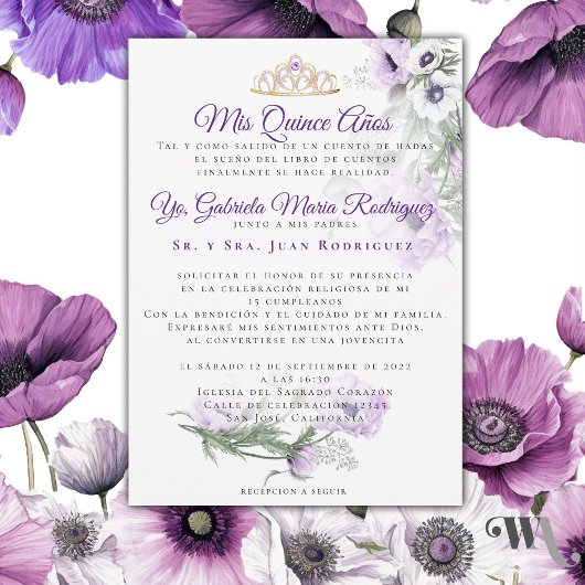 Invitation Mis Quince Años Modernos
