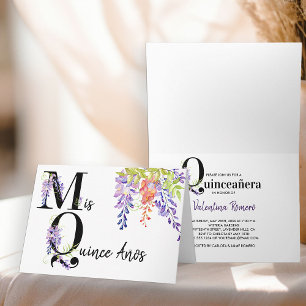 Invitation Mis Quince Anos PurpleWisteria 15e anniversaire
