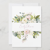 Invitation Mis Quince | Papillon Floral Quinceañera espagnol (Dos)