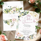 Invitation Mis Quince | Papillon Floral Quinceañera espagnol