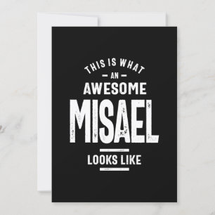 Invitation Misael Nom Personnalisé Anniversaire