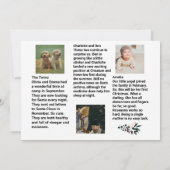 Invitation Mise à jour de la famille 🎄 bulletin de Noël ✨ (Dos)