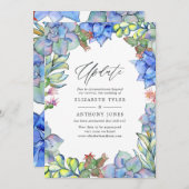 Invitation Mise à jour du Mariage (Devant / Derrière)