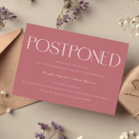 Mise à jour minimaliste du Mariage reporté rose