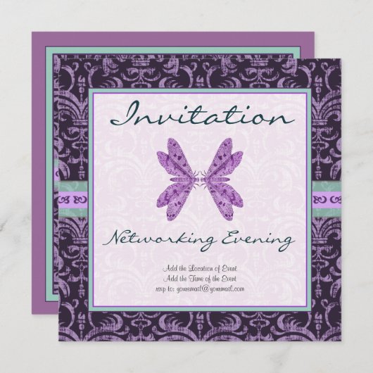 Invitation Mise en réseau, mise en correspondance, événement (Devant / Derrière)