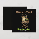 Invitation Mise-en-Toad Director’s Cut Cinéma Pun Toad Art (Devant / Derrière)