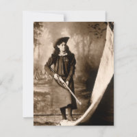 Miss Annie Oakley avec pistolet, Portrait photo Vi