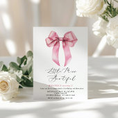 Invitation Miss Bowtiful Pink Coquette Bow anniversaire fille