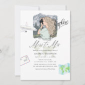 Invitation Miss - Mme Mountain Adventure Travel Fête des mari (Devant)