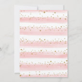 Invitation Miss ONEderful Blush Pink Gold Floral 1er annivers (Dos)