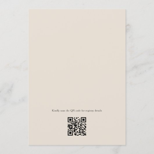 Invitation Miss to Mrs Black Bow QR Code Bridal Shower (Dos)