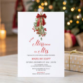 Invitation Miss to Mrs Mistletoe Christmas Bridal Shower