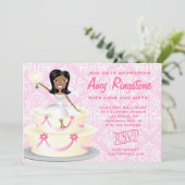 Invitation Miss Wright 2 Afro-Américaine Damask (Debout devant)