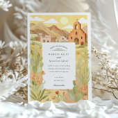 Invitation Mission du sud-ouest du désert El Paso Mariage