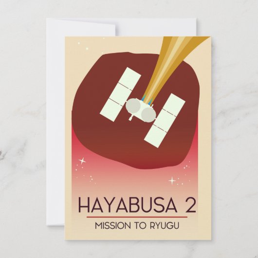 Invitation Mission Hayabusa 2 Art spatial (Dos)